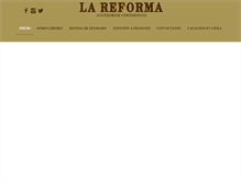 Tablet Screenshot of lareforma.com.mx